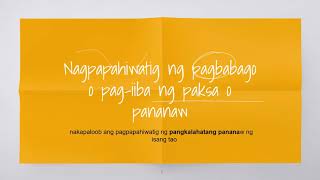 Mga Ekspresiyon sa Pagpapahayag ng Layon at Damdamin  Grade 10 Filipino  Quarter 3 Week 4 [upl. by Oicul]