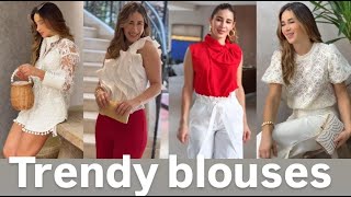 TRENDY BLOUSES 2024  how and with what to combine [upl. by Asetal]