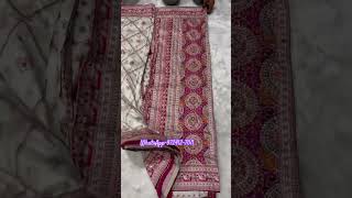 A very beautiful pure pasmina silk white colour Sarees trending fashion instagram saree new [upl. by Hanoj]