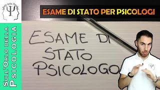 Esame di Stato per psicologi informazioni utili [upl. by Anasiul675]