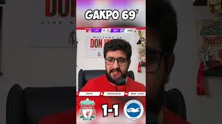 LIVERPOOL VS BRIGHTON GOAL REACTIONS MO SALAH GOAL Liverpool arneslot football premierleague [upl. by Notsgnik86]