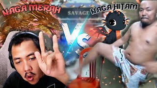 AKANKAH NAGA HITAM BUBAR❓SAVAGE LANGSUNG DEPAN KETUA NAGA HITAM WKWKWK  Mobile Legends [upl. by Nivaj]