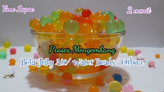 Cara MembuatMengembangkan Bola Jelly AirWater BeadsOrbeezTime Lapse [upl. by Paola]