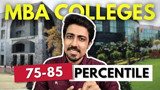 MBA colleges to apply between 75  85 percentile in CAT  Placement Fees and Deadline [upl. by Halilahk]