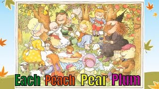 Each Peach Pear Plum Kids story read aloud by Janet amp Allan Ahlberg ARC Stories [upl. by Eedoj]