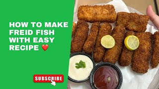 Finger fish with my easy recipe 👀👌blogsbysaf trendingfriedfish fyp viralvideo [upl. by Roehm]