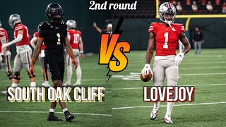 TEXAS HIGH SCHOOL FOOTBALL 2ND ROUND🔥🔥 SOUTH OAK CLIFF vs LOVEJOY  viral football [upl. by Ddarb]