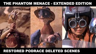 Podrace Extended Announcer Intros Restored Deleted Scenes 4K HDR  Star Wars The Phantom Menace [upl. by Rima]