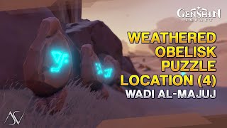 Weathered Obelisk Puzzle Location 4  Wadi AlMajuj  Genshin Impact [upl. by Icam]