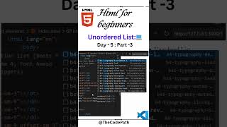 The Real Difference Between HTML List Types for Web Development html5 htmltutorial programming [upl. by Raquela138]