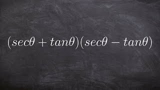 Multiply two binomials of trigonometric terms to simplify your expression [upl. by Ecinert192]