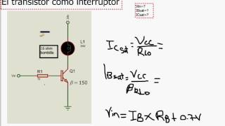 Transistor como interruptor [upl. by Bessie277]