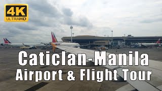 Boracay Airport to NAIA  Flight Tour 4K  Philippines  Julanders [upl. by Stoffel891]