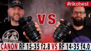 Canon RF 1435 f40 VS RF 1535 f28 im Vergleich Ist teurer auch besser Praxis Test  Review [upl. by Aeslahc]