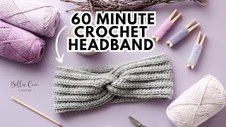 Crochet a Headband in Just 60 Minutes Fast and Easy Crochet For Beginners [upl. by Omidyar]