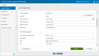 Davilex Online Ledenadministratie  Invoeren van leden [upl. by Alison]