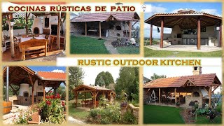 Cocinas rústicas de patio 🍗 Rustic outdoor kitchen [upl. by Riggs287]