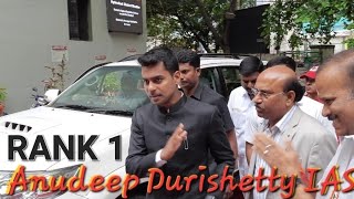 Hyderabads New Collector and DM Anudeep Durishetty IAS Grand Entry  IAS MOTIVATION [upl. by Nylzaj]