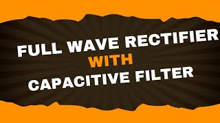 Full wave rectifier with capacitive filter  Analog Electronics1 Lecture34  Brainbox [upl. by Ennaitsirk]