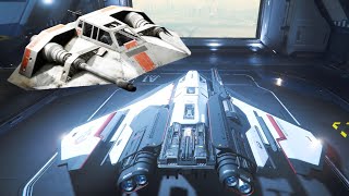 The T47 Airspeeder of Star Wars in Star Citizen  The Crusader Ares Ion [upl. by Lance]