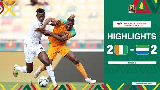 Côte dIvoire 🆚 Sierra Leone Highlights  TotalEnergiesAFCON2021  Group E [upl. by Iak]