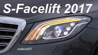 Mercedes Erlkönig SClass SKlasse Facelift 2017 W222 undisguised  Nahaufnahme ungetarnt 4K [upl. by Hadwin]