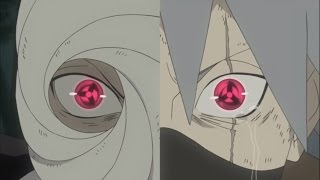 Obito amp Kakashi awakening Mangekyō Sharingan for first time English Dubbed HD [upl. by Akerdnuhs]