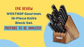 Is This WÜSTHOF Gourmet 16 Piece Knife Block Set Good or Bad  Expert Review [upl. by Rollin423]