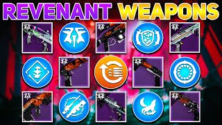 ALL Revenant Weapons Traits amp Origin Perks Revenant Episode  Destiny 2 [upl. by Ayar693]