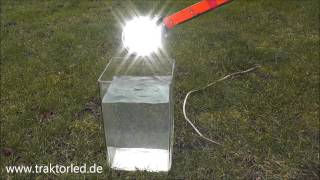 Test LED Arbeitsscheinwerfer unter Wasser [upl. by Herve]