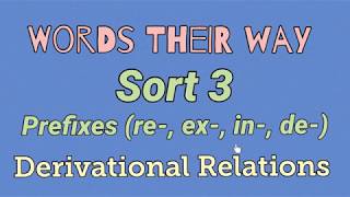 Sort 3  Prefixes re ex in de Words Their Way  Derivational Relations [upl. by Yeldoow148]