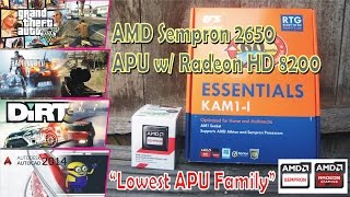 AMD Sempron 2650 APU w Radeon HD 8200 quotGame Testquot [upl. by Flanders]