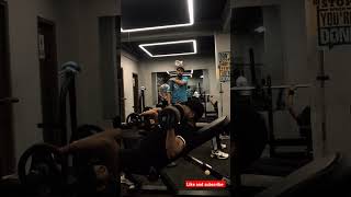 ADD This exercise to build upper chest heavy weight 68 repsshortytshorts chest viralvideovideo [upl. by Atteyek]