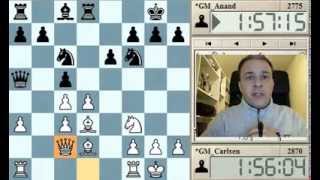 Ajedrez  Mundial Carlsen vs Anand  Resumen Partida 5 MI Michael Rahal [upl. by Latoniah]