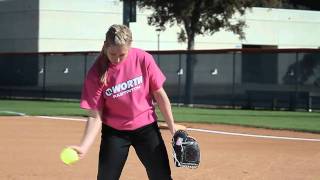 Softball Pitching tips How to throw a fastball Amanda Scarborough [upl. by Xed137]