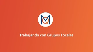 Webinar Trabajando con Grupos Focales [upl. by Allianora624]