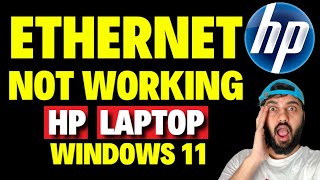 Ethernet Not Working in HP Laptop Windows 11 [upl. by Xirdnek376]