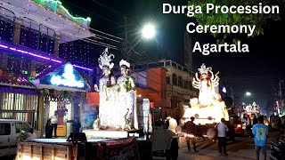 Maa Durga  Procession  Agartala  India [upl. by Otsenre]