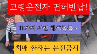 고령운전자 치매 체크 리스트 11가지 문항 점검고령운전자 면허반납치매전조현상안전운전 [upl. by Fisoi]