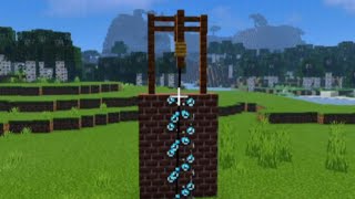 How to build a Working Climbable rope in Minecraft Shorts [upl. by Asilanna363]