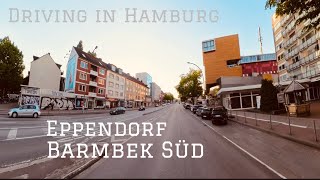 Driving in Hamburg Eppendorf ➡️ Barmbek Süd4K [upl. by Aivilo594]