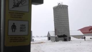 Silo demolition in Earlton Ontario [upl. by Enilrad]