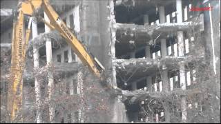 Abbruch  Demolition  VersatelHochhaus in Stuttgart  Skyscraper in Stuttgart  Part 2 [upl. by Anirb]