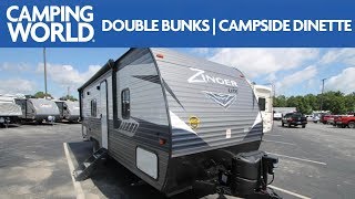 2020 Zinger Lite 252BH  Travel Trailer  RV Review Camping World [upl. by Ykvir716]