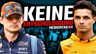 Wie geht’s bei Verstappen und Norris weiter  Analyse Medientag F1 Silverstone 2024 [upl. by Airbmak]