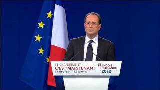 Le discours de François Hollande au Bourget [upl. by Gisser]