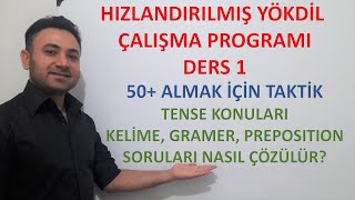 HIZLANDIRILMIŞ YÖKDİL ÇALIŞMA PROGRAMI YÖKDİLDEN NASIL 50 ÜSTÜ ALINIR YÖKDİLE NASIL ÇALIŞILIR [upl. by Coralyn650]