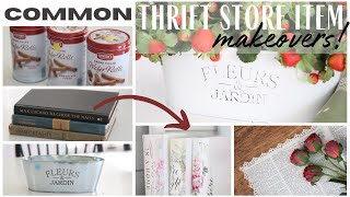 Thrift Store Makeovers  Thrift Store Home Decor  Before and After Projects  Thrifting Makeovers [upl. by Schwartz]