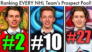 Ranking EVERY NHL Prospect Pool WORST TO BEST 2023 Top NHL Prospects RankingsNewsTrade Rumors [upl. by Dyraj337]