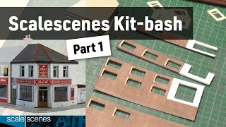 Scalescenes Corner Shop Kitbash  Part 1 [upl. by Noyr]